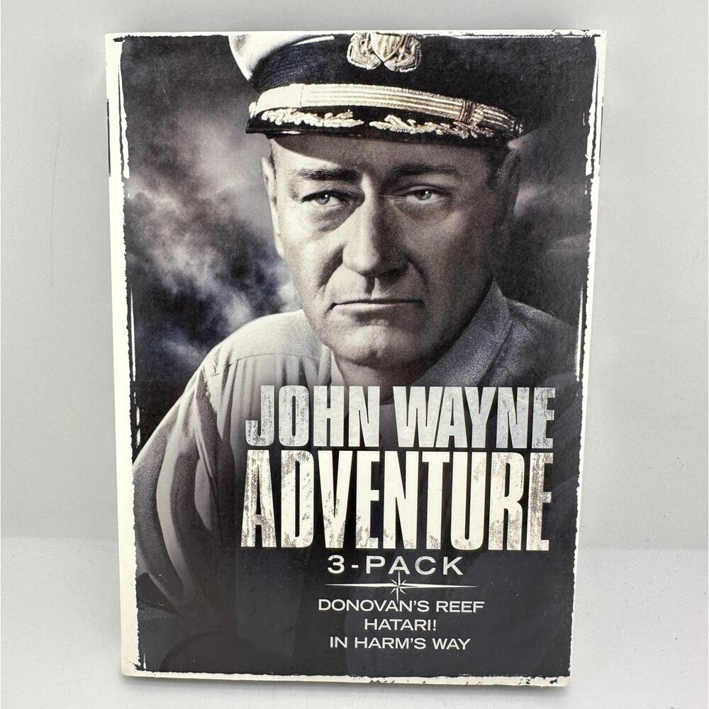John Wayne Adventure 3-Pack DVD Donovan’s Reef Hatari In Harm’s Way Widescreen
